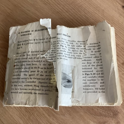 Vtg instruction book sewing - vtg,