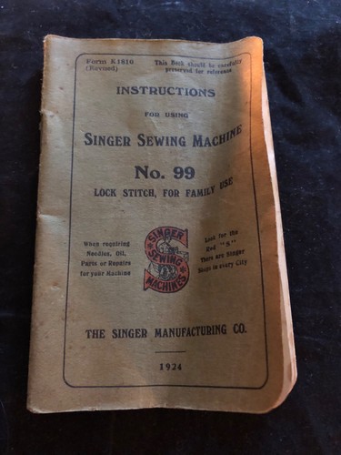 Vintage 1924 instruction - vintage,