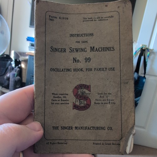 Singer sewing machine hand - singer,