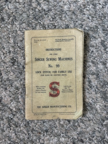 Singer sewing machine 99 - machine, no.99
