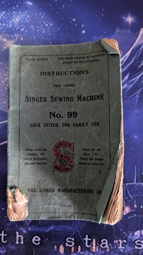 Singer instruction book - 99,
